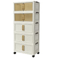 Multi-functional Foldable Storage Cabinet, With 5-tier/3-tier Large Capacity, Space-saving, Suitable For Entrance, Corridor, Bedroom and Living Room - product image 3