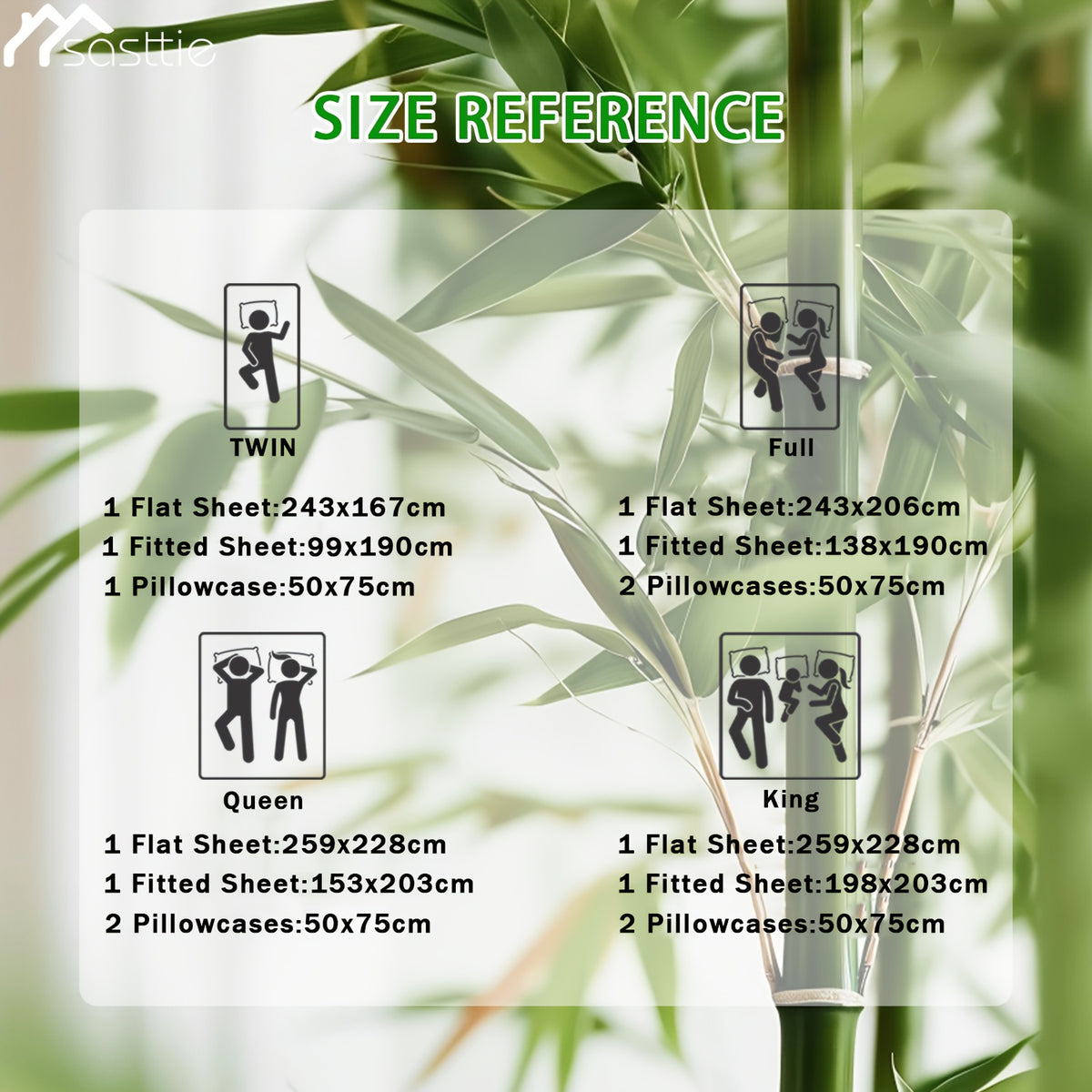 Extra Deep Pocket Bamboo Sheets - 6 pcs Breathable & Cooling Bamboo Bed Sheet Set, Hotel Luxury Fitted Sheet Set, Soft Wrinkle-Free for Extra Deep Mattresses - product image 14