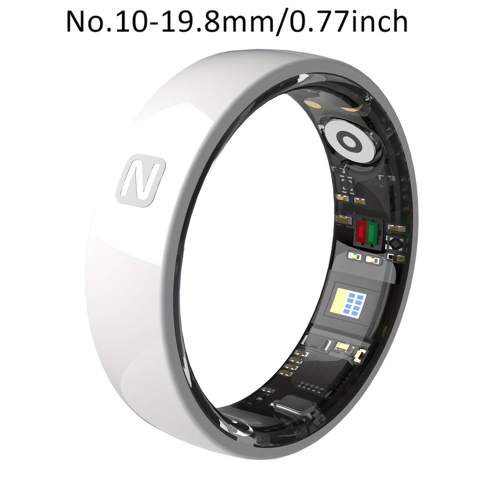 Fitness Tracker Smart Ring | Men & Women Sizes 7 | IP68 Waterproof, Sleep & Step Monitor, Crystal Charging Case, Stainless Steel | 13 - product image 48