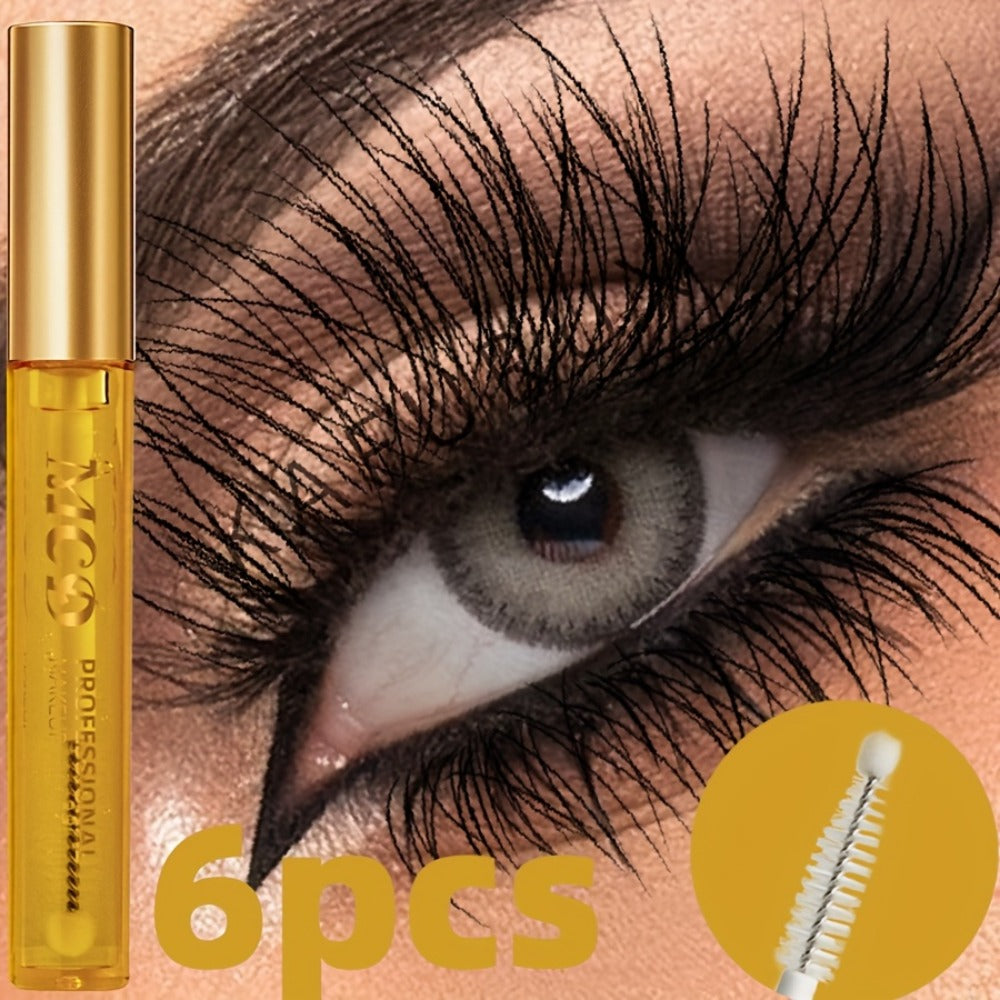Eyelash Serum 6-Pack for Women - Natural Lash Growth & Enhancement Gel Formula, Moisturizing Conditioning Curling Effect, Longer Fuller Lashes, Beginner-Friendly Daily Lash Care Se - product image 4