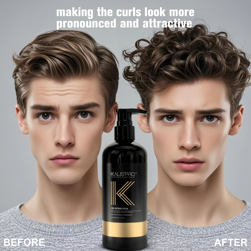 Men's Curl Cream Sulfate-Free 10.14oz - Frizz Control Styling Cream for Wavy & Curly Hair | Controlled Hold, Boosts Shine & Hydration | No Sticky Residue | Curly Guy Method Approve - product image 2