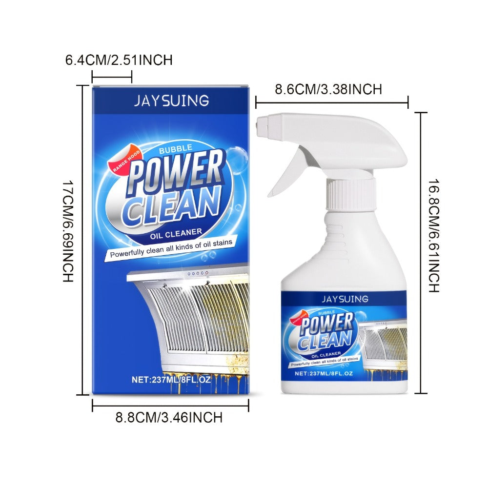 Kitchen Degreaser Spray Bubble Cleaner 237ml, Heavy Duty Grease Remover with Lemon Scent and Baking Soda Formula for Oven Stove Sink Countertop Range Hood Dishwasher Oil Stain Remo - product image 4