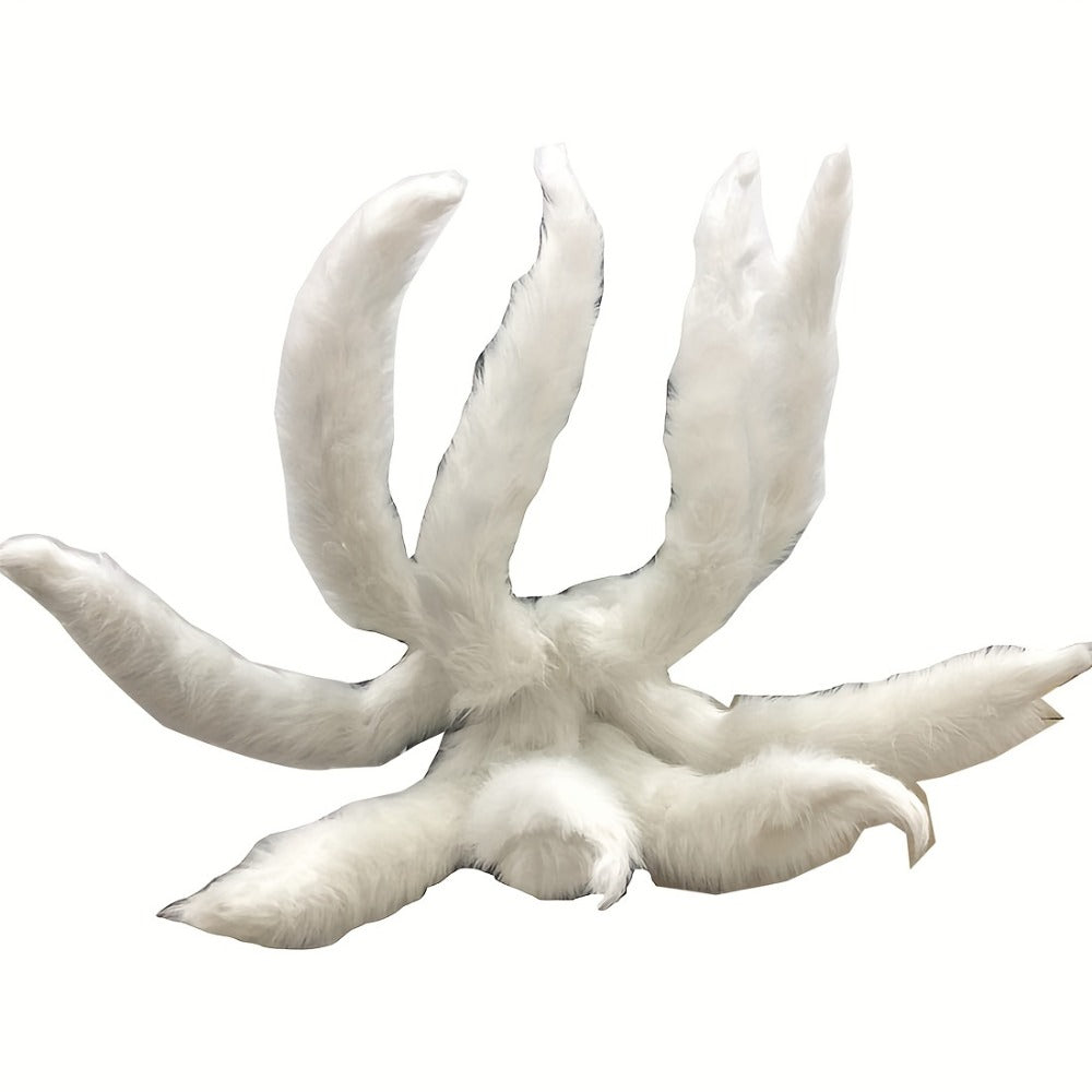 Alloy Frame Knitted Kitsune Tail for Halloween Costume Christmas Party Stage Performance Photography, Naruto Ahri Cosplay Gift | Nine-Tailed Fox Tail Cosplay - product image 5