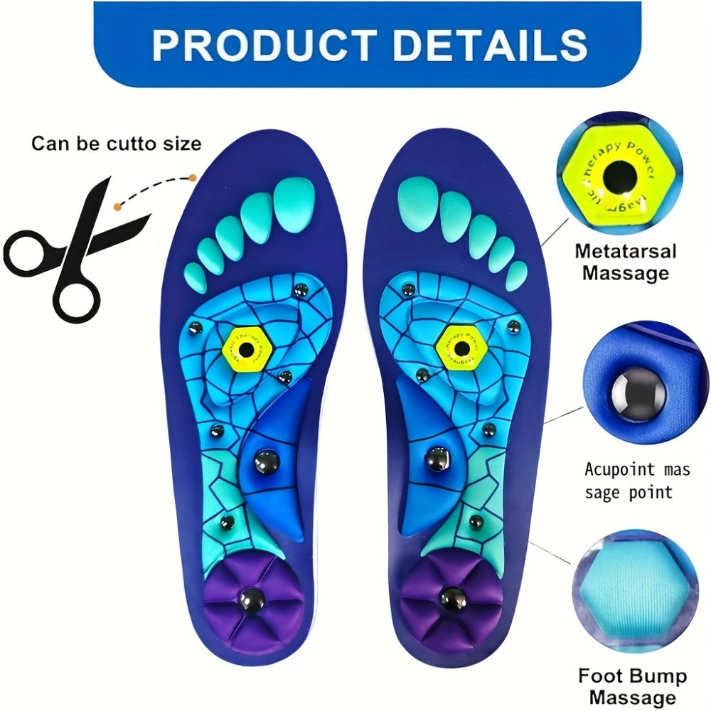 Massage Insoles Acupoint Pressure Foot Massage – Breathable Sweat-Absorbing Flat Foot Insoles for Men & Women, Meridian Stimulation Comfort Insole - product image 3