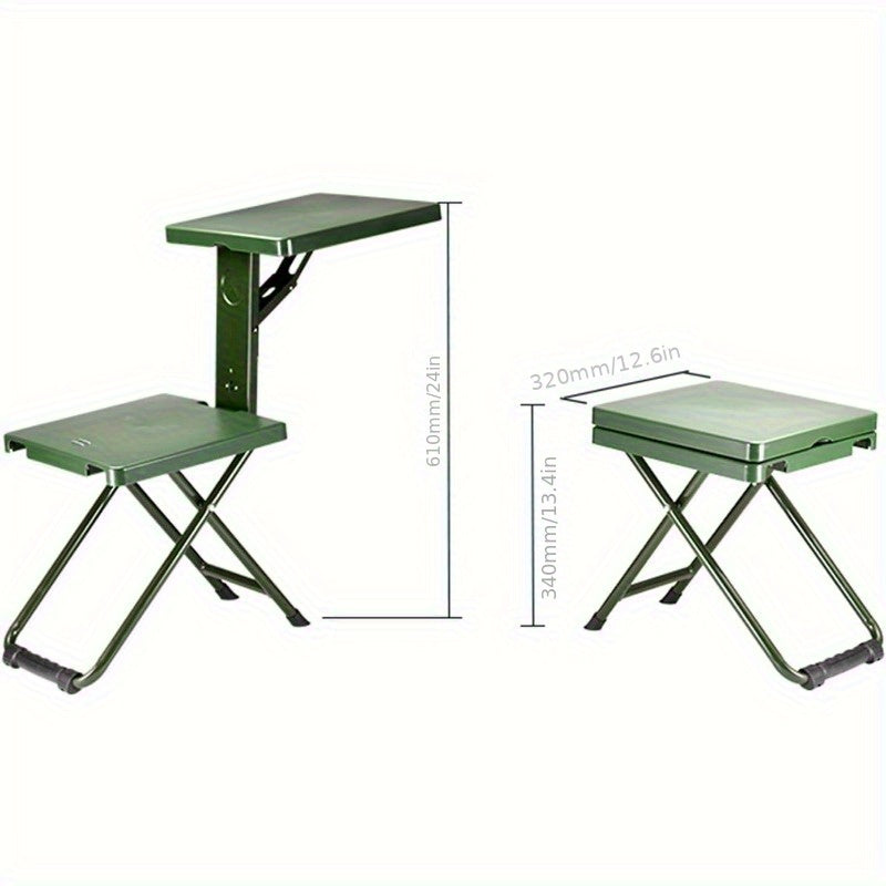 Carry-along Folding Camping Chair with Backrest – Featherlight Stainless Steel Frame, 150kg Load Capacity, Compact Outdoor Chair for Hunting, Fishing, Hiking & Travel, Optional Storage Bag Included