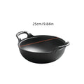 Cast Iron Wok Skillet Non-Stick Deep Stir Fry Pan with Dual Handles - Heavy Duty Uncoated Traditional Cooking Pot Multi-Size 9.84 10.62 11.81 12.59 Inch for Home Outdoor Grilling B - product image 15