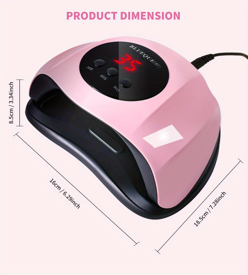 LED Nail Lamp Professional LCD Display Auto Sensor 4 Timer Settings USB Powered Instant Gel Polish Curer No Adapter Needed for Home Salon Manicure Pedicure DIY Nail Art Pink White - product image 17