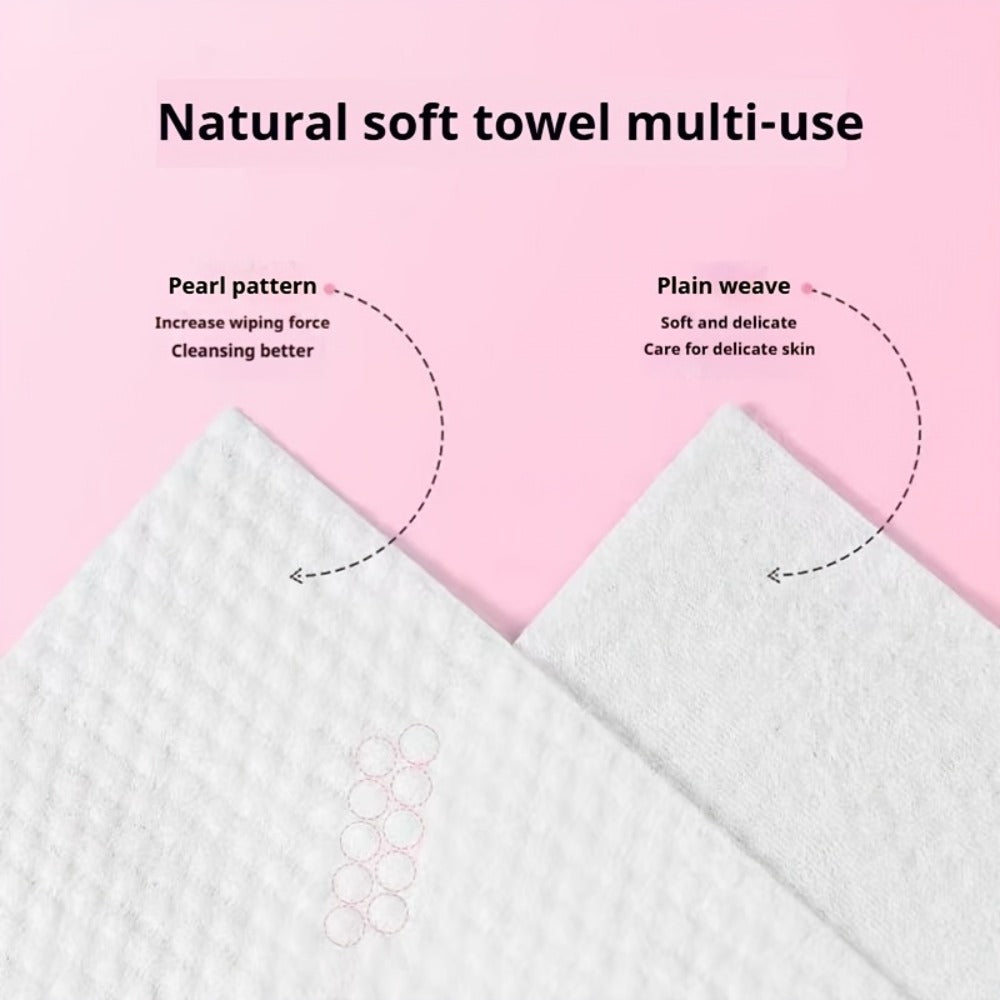 Disposable Face Towels 180 Pcs Soft Thickened Cotton Compressed Cleansing Towel for Women Men All Skin Types Travel Portable Facial Wipes 3 Packs 60 Pcs Each - product image 6