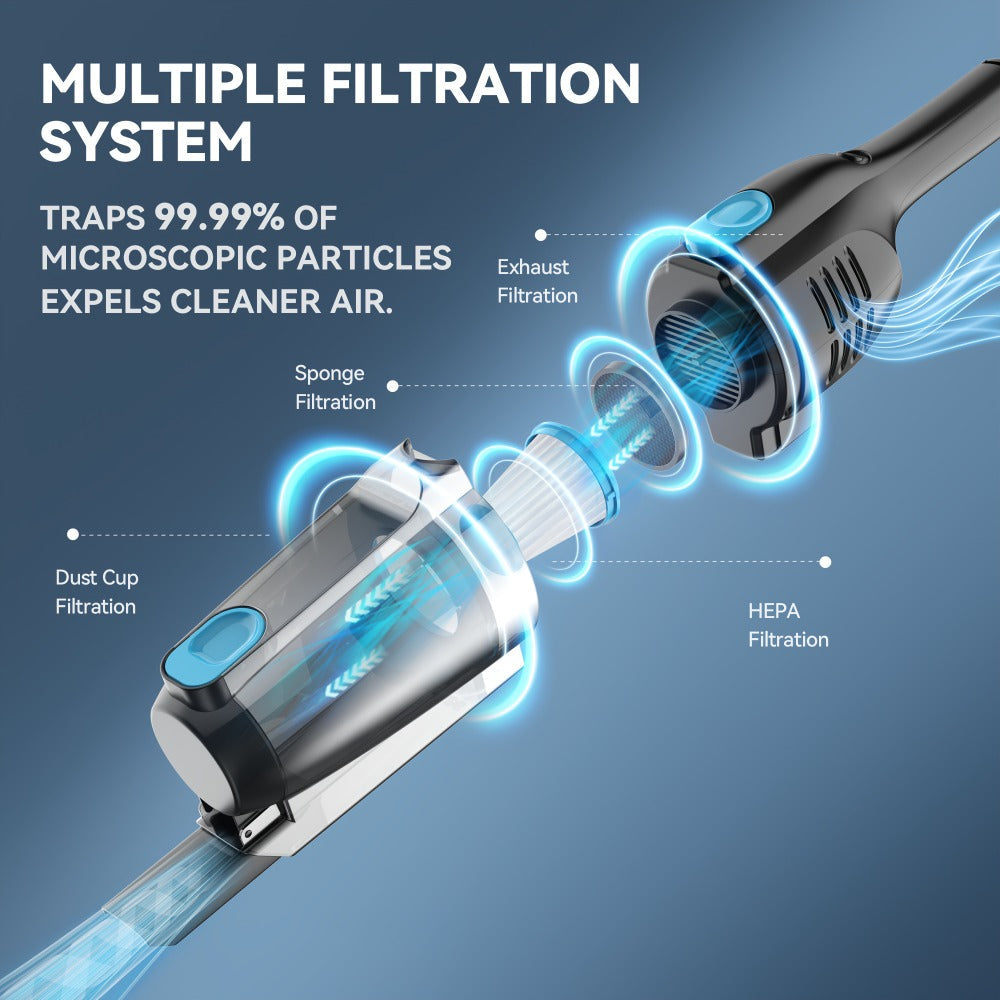 Cordless Stick Vacuum 30KPa 600W Motor 68oz Bagless Upright Lightweight Vacuum Cleaner for House Car Hard Floor Carpet Pet Hair Multi-Color - product image 7