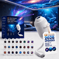 HD Smart 5D Holographic Night Light Projector, 2-in-1 Galaxy Star Lamp, 360° Rotating USB Powered Projector with 3 Films - product image