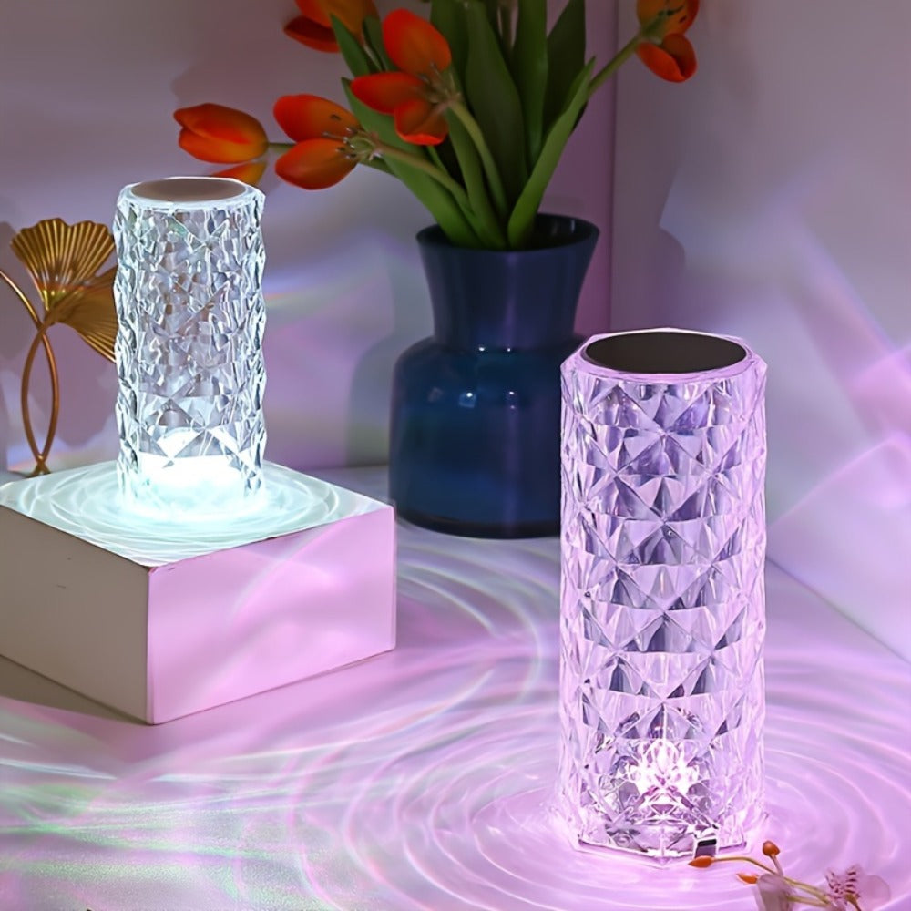 RGB Diamond Crystal Table Lamp Touch & Remote Control, 16 Colors 10 Brightness 4 Modes Dimmable LED Night Light, Aesthetic Mood Ambient Lighting for Bedroom Bedside Gaming Room Dec - product image 7