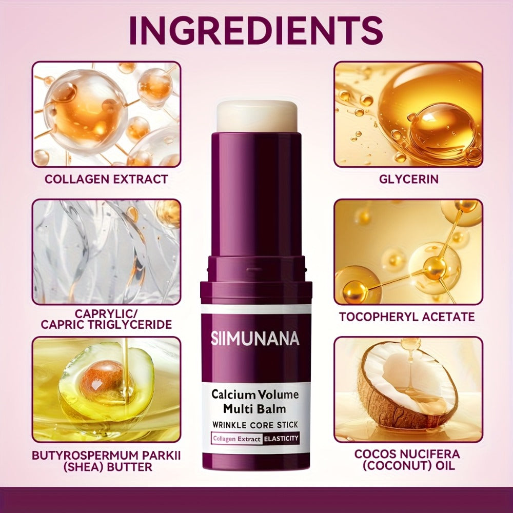 Collagen Calcium Korean Beauty Bar Moisturizing Cream Multi-Purpose Face Lip Body Fragrance Formula Sensitive All Skin Types Portable Unisex Gift - product image 4