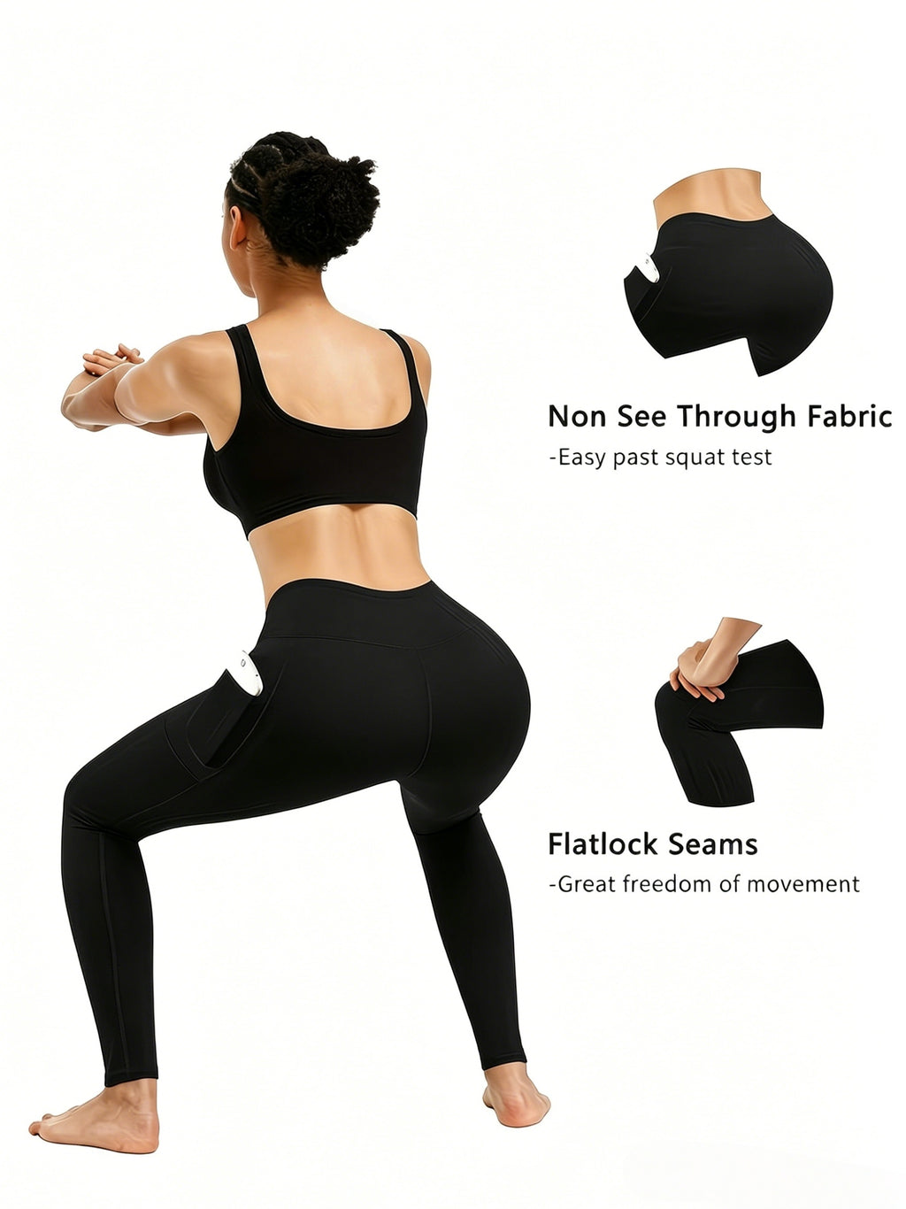 5pcs Women's Hip-lifting& Tummy Control Leggings, Quick-drying, Breathable, Highly Elastic and Soft, Suitable for Gym, Yoga, Pilates, Beach Wear - product image 16