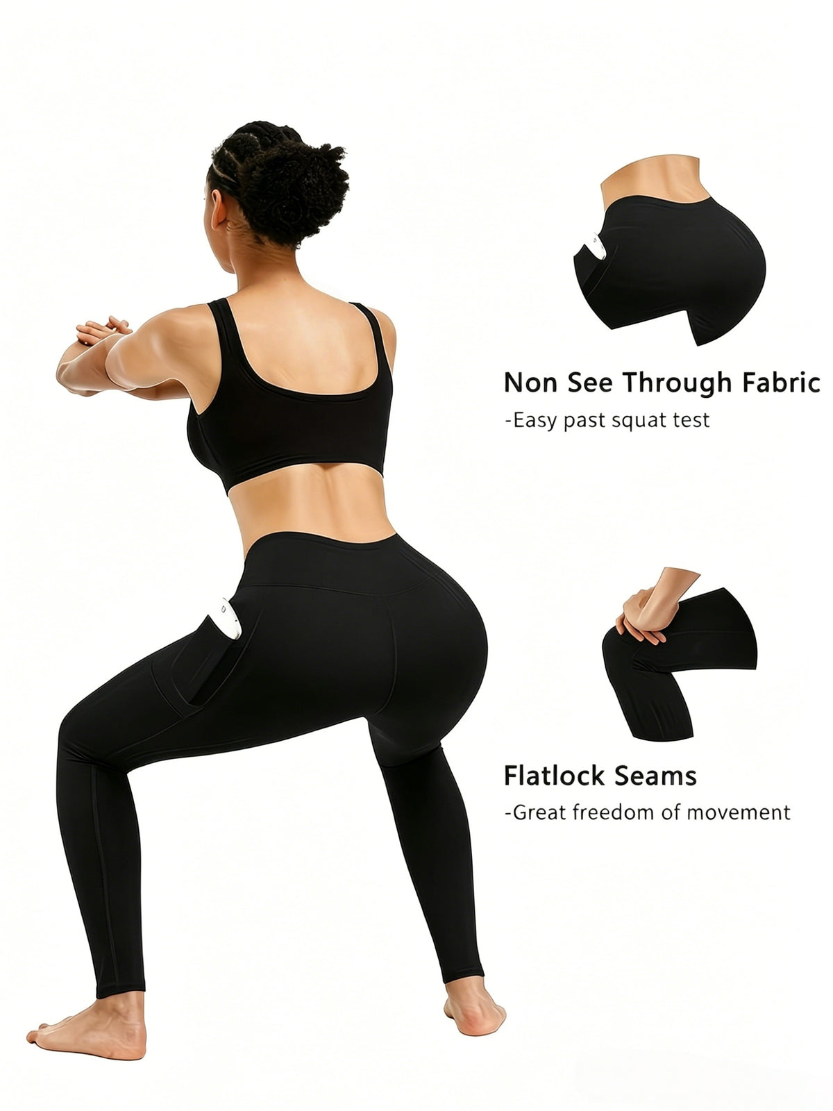 5pcs Women's Hip-lifting& Tummy Control Leggings, Quick-drying, Breathable, Highly Elastic and Soft, Suitable for Gym, Yoga, Pilates, Beach Wear - product image 16