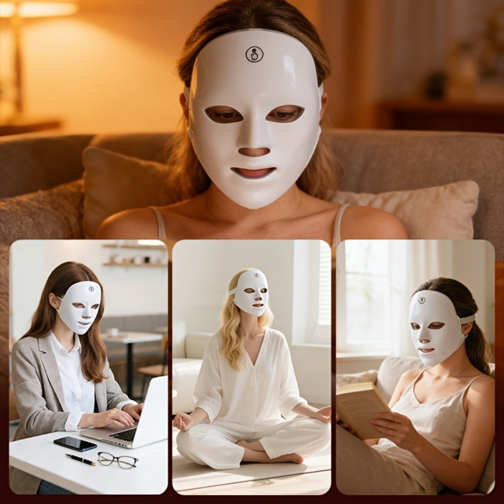 LED Facial Beauty Device 7-Color Light Therapy Portable At-Home Skincare Tool — USB Rechargeable Skin Rejuvenation Anti-Aging Face Care Gift for Women - product image 8