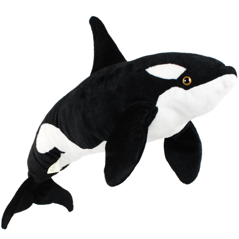 Orca Stuffed Animal 28 Inch Giant Plush Toy - Realistic Killer Whale Plushie Soft Ocean Animal Gift for Kids by Viahart, Octavius The Orca Blackfish - product image