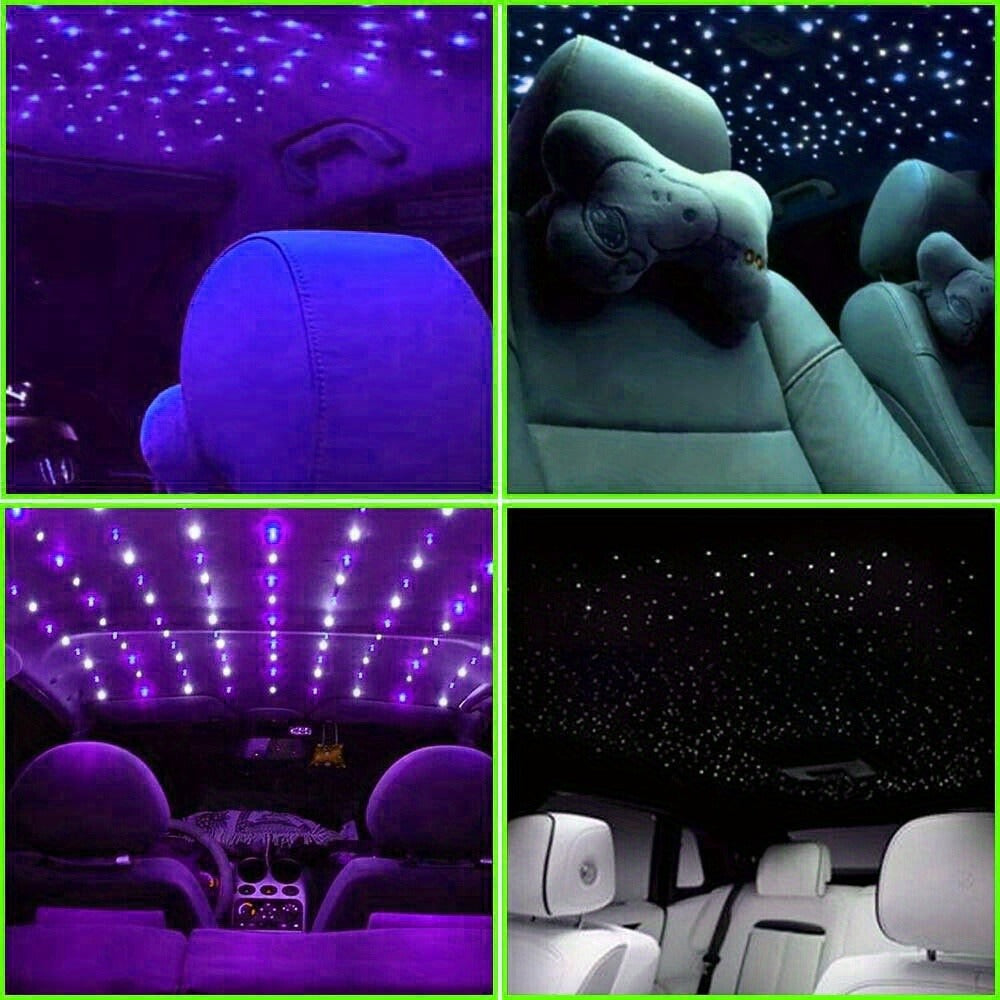 Fiber Optic Star Ceiling Light Kit 1000pcs, 0.5mm x 78.74" RGBW Car Roof Headliner Starlight Kit with App & 24-Key Remote Control, Color Changing Twinkle Lights for Car Interior Ho - product image 10