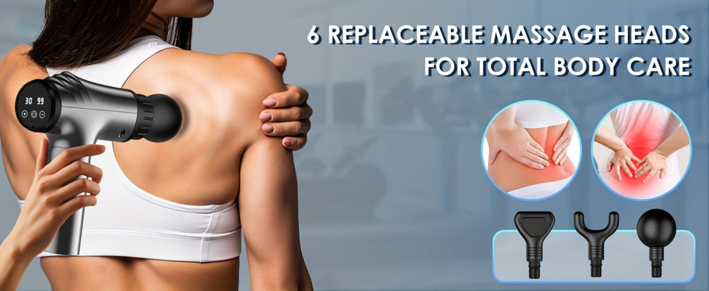 Massage Gun Deep Tissue - GVBER 6-Head Handheld Muscle Massager for Body Pain Relief, Relaxation & Recovery - Gift for Women Men - product image 13