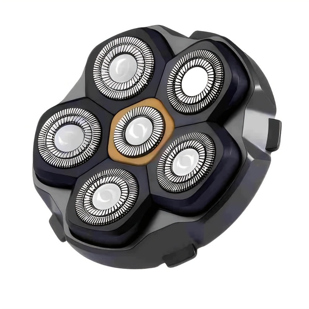 Electric Shaver for Men 6D Floating Blade IPX7 Waterproof — Dual Ring Blade Net with Nose Hair Trimmer, Type-C Fast Charging, Smart LED Display & Magnetic Replacement Blades Groomi - product image 4