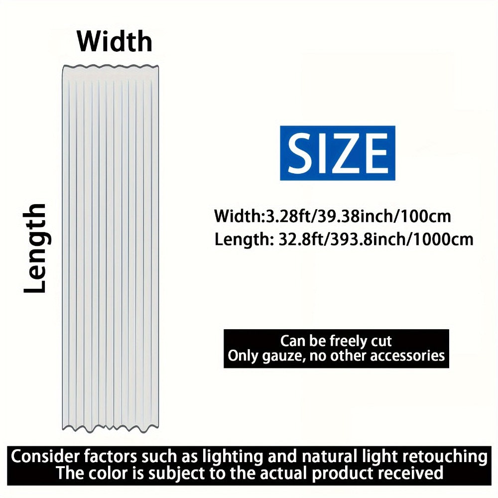 Chiffon Draping Fabric for Wedding Arch 32.8Ft | Sheer Backdrop Curtain for Ceremony, Reception & Bridal Shower Decor, Lightweight Nylon Drape for Party Arch, Birthday & Event Back - product image 6