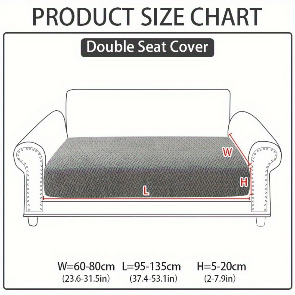 Jacquard Stretch Sofa Cover Non-Slip | Elastic Wear-Resistant Couch Slipcover, Polyester Jacquard Fabric, 1 to 4 Seat Sectional L-Shape, Armrest Backrest, Machine Washable - product image 5