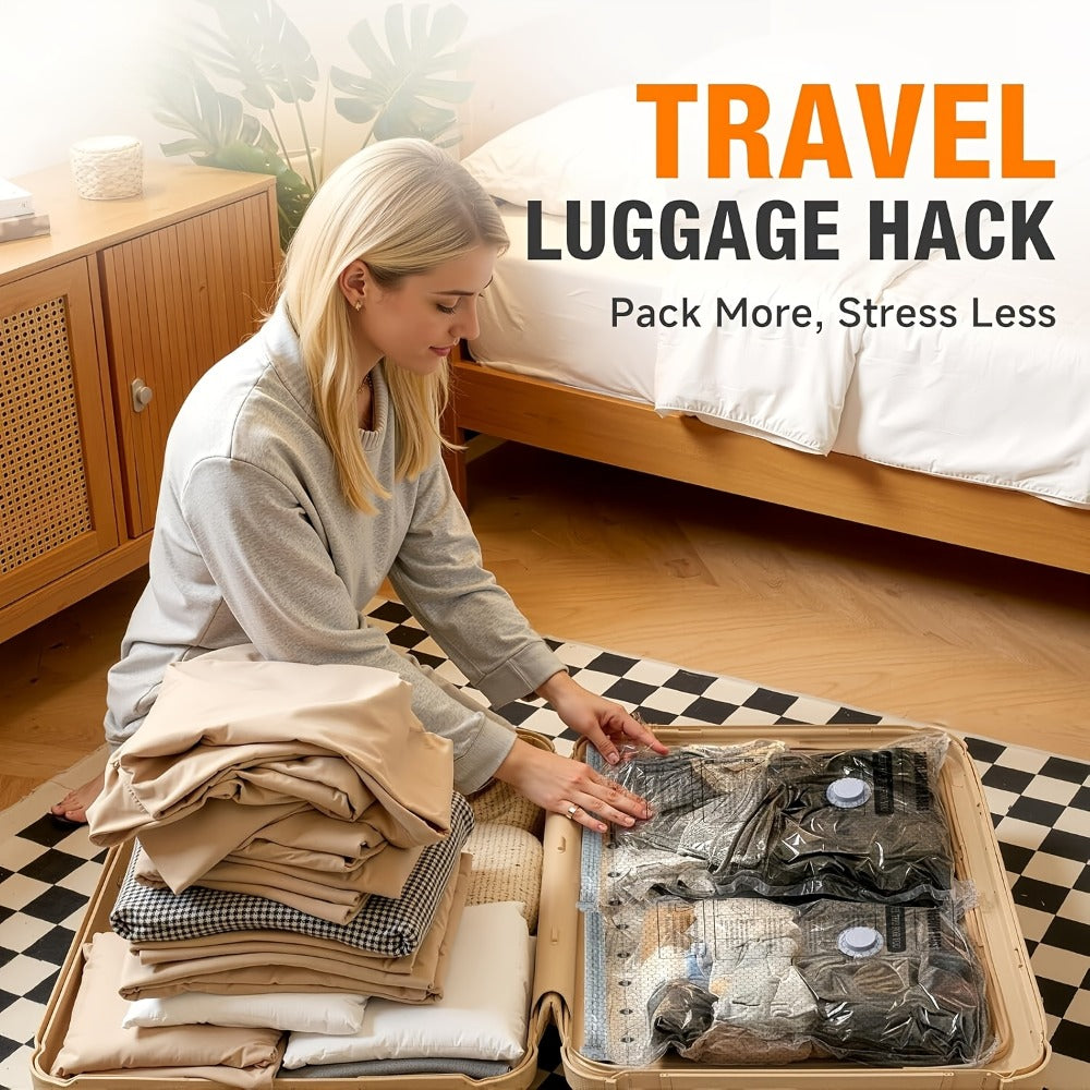 Travel Compression Bags with Pump 24 Pack - Vacuum Storage Pouches for Clothing, Space Saving Packing Bags for Suitcase Backpack - product image 2