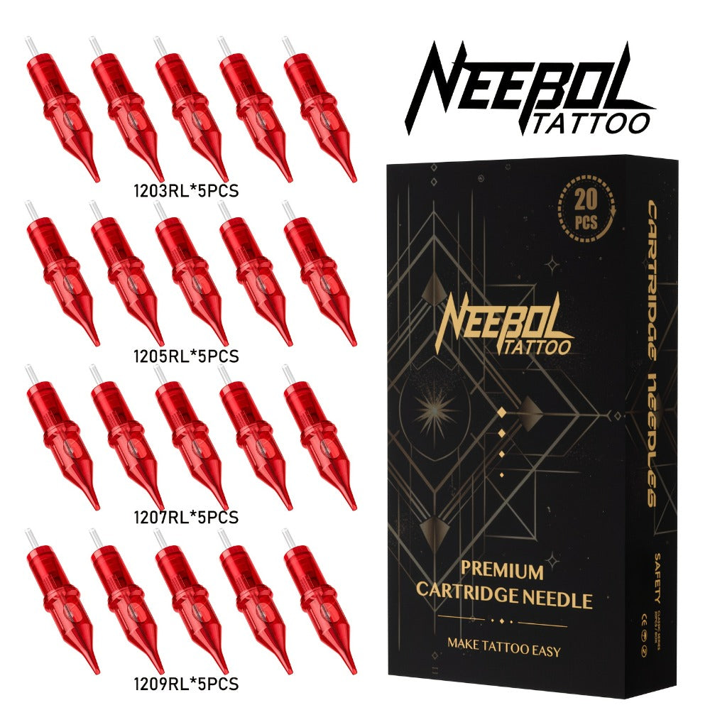Assorted Tattoo Cartridge Needles Set 20/50pcs - Round Liner Shader Curved Mag Mixed Pack, #10 Bugpin #12 Standard, 3RL 5RL 7RL 9RL 11RL 5RS 7RS 9RS 7RM 9RM 9M1 for Rotary Pen & Co - product image 3