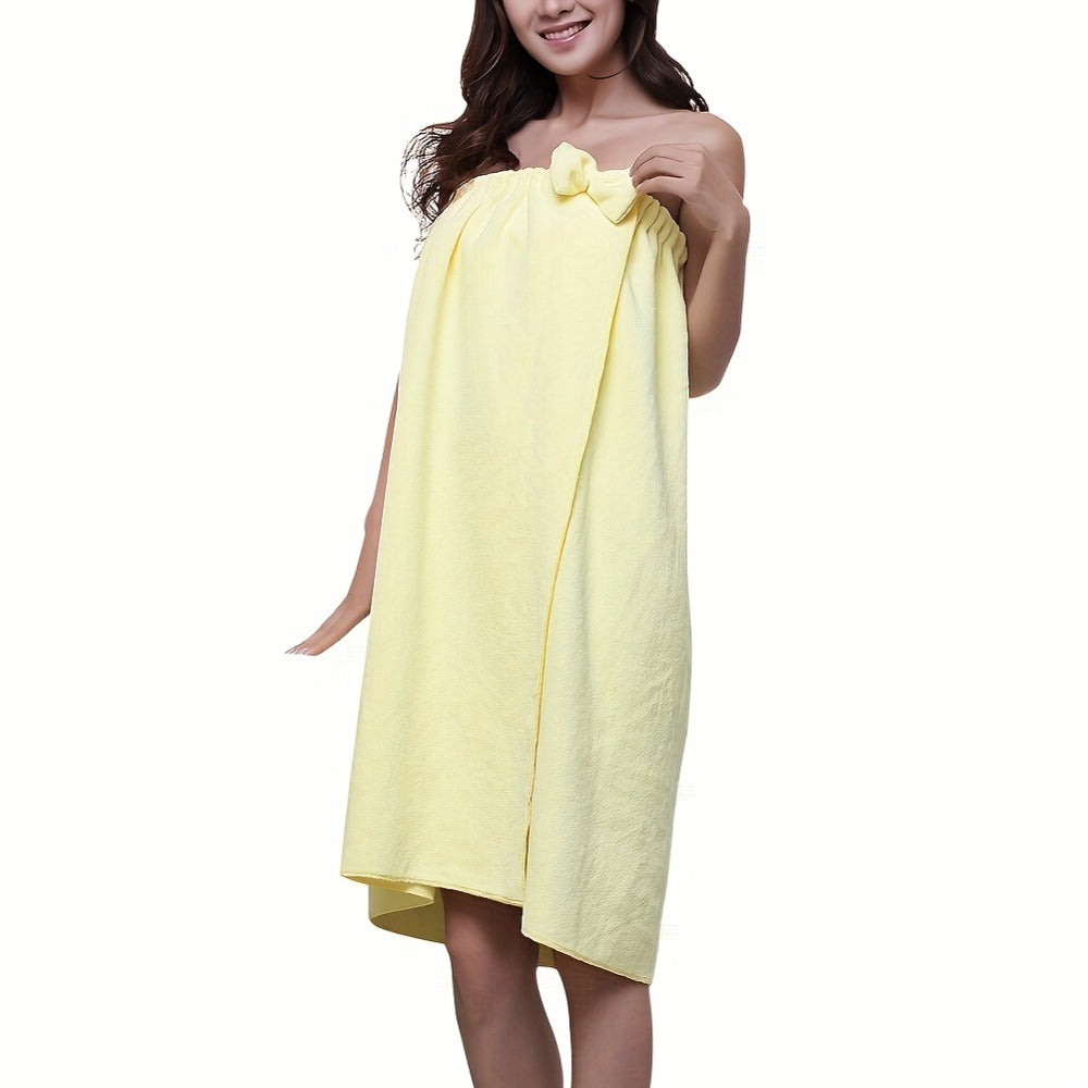 Women's Bath Wrap Towel Robe – Lightweight 250gsm Microfiber Shower Spa Bathrobe with Adjustable Closure One Size Fits Most - product image 5
