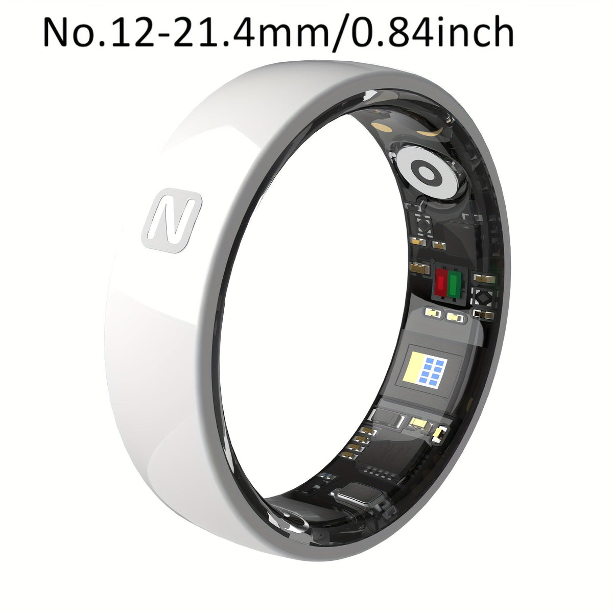 Fitness Tracker Smart Ring | Men & Women Sizes 7 | IP68 Waterproof, Sleep & Step Monitor, Crystal Charging Case, Stainless Steel | 13 - product image 50