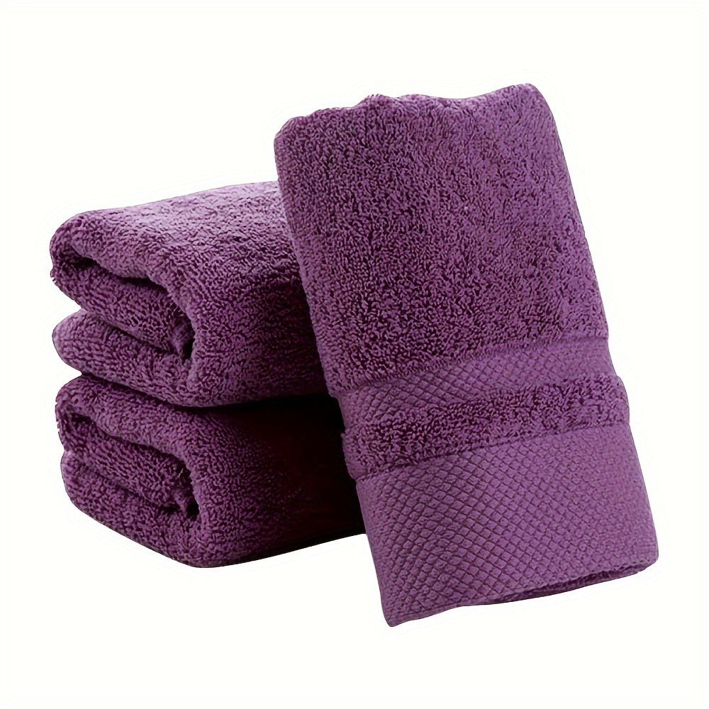 100% Cotton Bath Towel 500GSM Ultra Absorbent Soft Quick Dry Thick Hand Towel for Bathroom Gym Machine Washable Khaki Purple Blue Gray Green White 6-Pack Colorful - product image 5