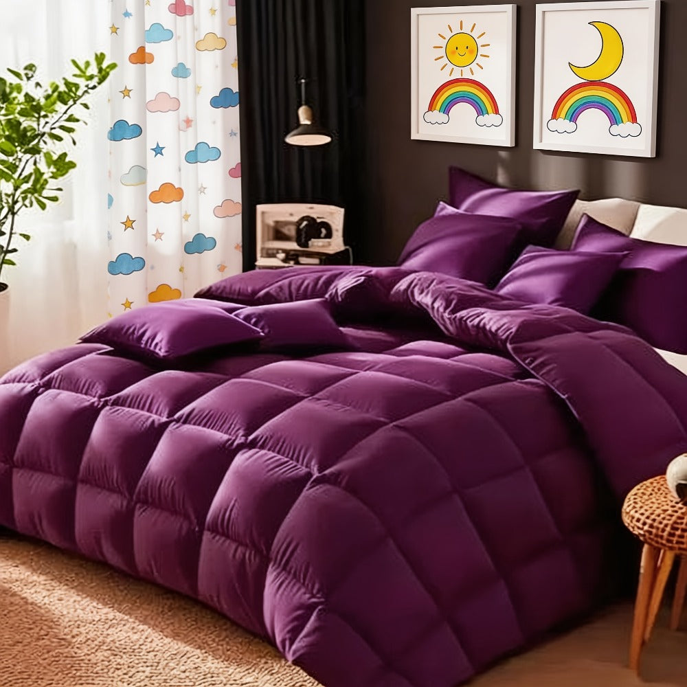 Comforter Set 7 Piece Bed in a Bag Full Queen King Soft Satin-Like Fabric with Fitted Sheet Flat Sheet Pillowcases Breathable Bedding Set for Bedroom Hotel - product image 22