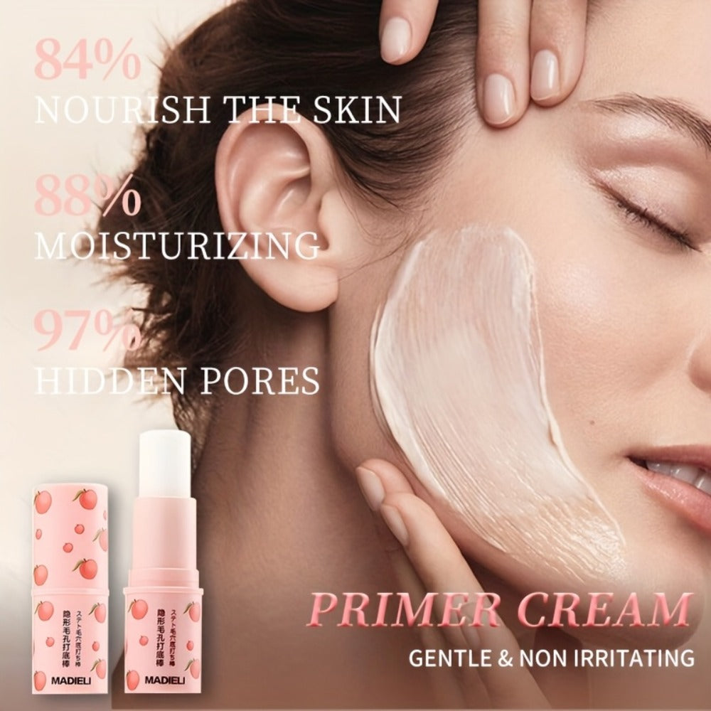 Sakura Primer Stick with Cherry Blossom Extract — Tinted Lightweight Makeup Base, Smooth Blending Natural Finish, Pore Smoothing Brightening Formula for Light to Beige Skin, J-Beau - product image 11