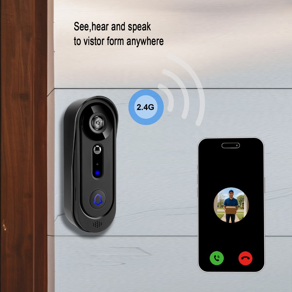 Video Doorbell Camera 1080P HD Wireless with Night Vision, Motion Detection, Two-Way Audio, Indoor Chime & Cloud Storage – 5200mAh Battery, 166° Wide Angle, 2.4GHz WiFi Smart Door  - product image 5