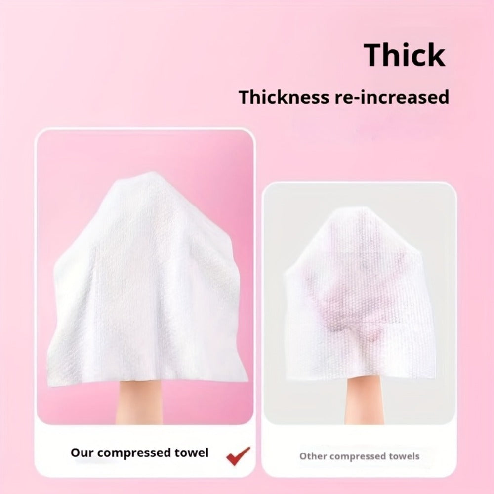 Disposable Face Towels 180 Pcs Soft Thickened Cotton Compressed Cleansing Towel for Women Men All Skin Types Travel Portable Facial Wipes 3 Packs 60 Pcs Each - product image 8