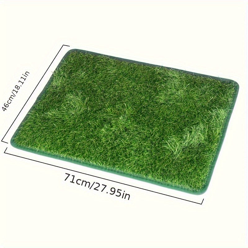 Washable Artificial Grass Mat, Anti-Odor, Indoor Outdoor Pet Toilet Pad for Dogs Cats, M & L Sizes | Reusable Dog Potty Training Pad - product image 3