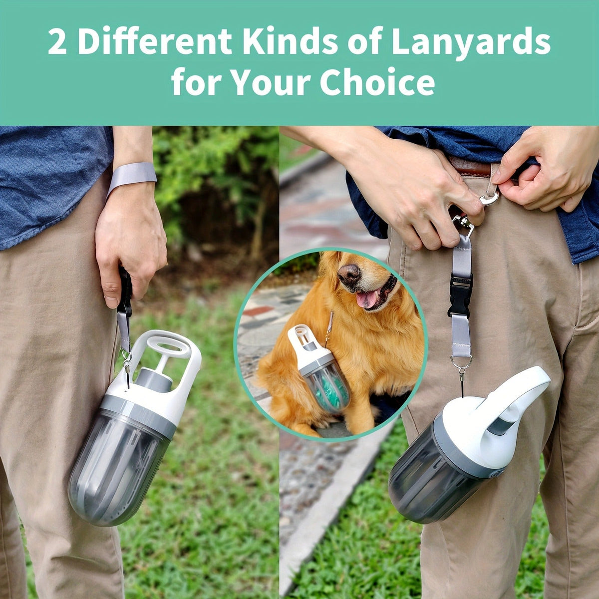 Travel-friendly Hands-Free Hygienic Waste Pick-Up System for Small Medium Large Dogs, Parks & Lawn Use – Dog Pooper Scooper No-Touch 2-in-1 with 75 Waste Bags - product image 3