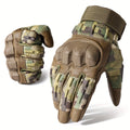 Camouflage Motorcycle Riding Gloves for Men Women, Anti-Slip Wear-Resistant, Outdoor Hiking Camping Hunting Shooting Cycling – Tactical Full Finger Gloves with - product image 3