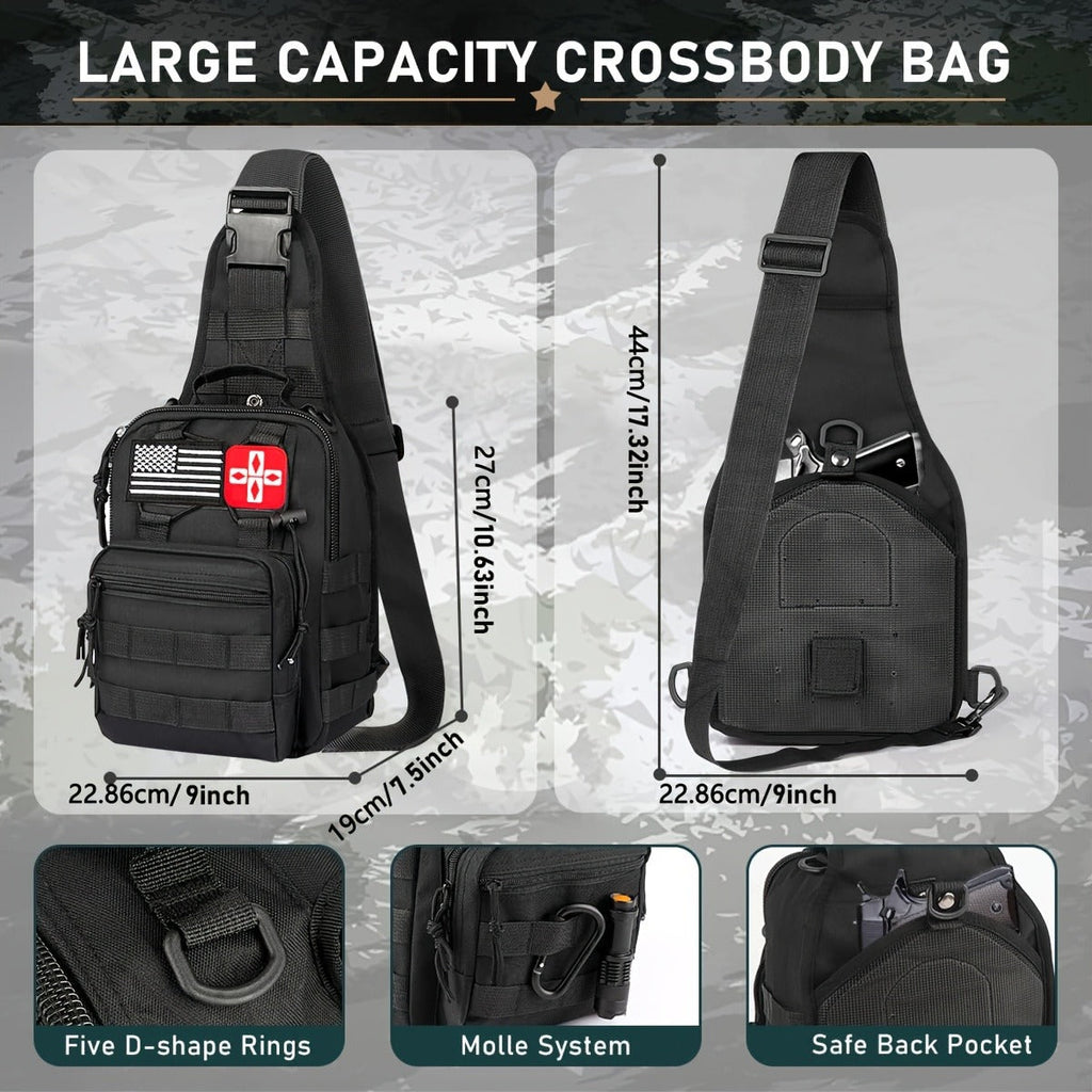 272-Piece Survival Gear Kit with Tactical Bag – Crossbody & Molle Bag Options – Emergency Survival Equipment with Fire Starter, First Aid & Outdoor Tools for - product image 6