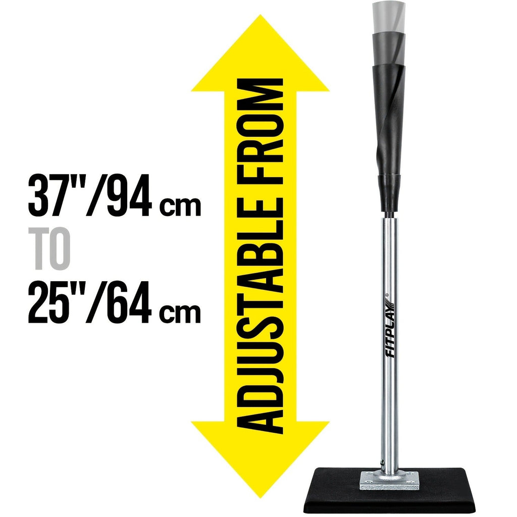 Baseball & Softball Batting Tee | Adjustable Height 25"-37", Heavy-Duty Rubber Top, Non-Slip Base, Indoor Outdoor Practice - product image 5