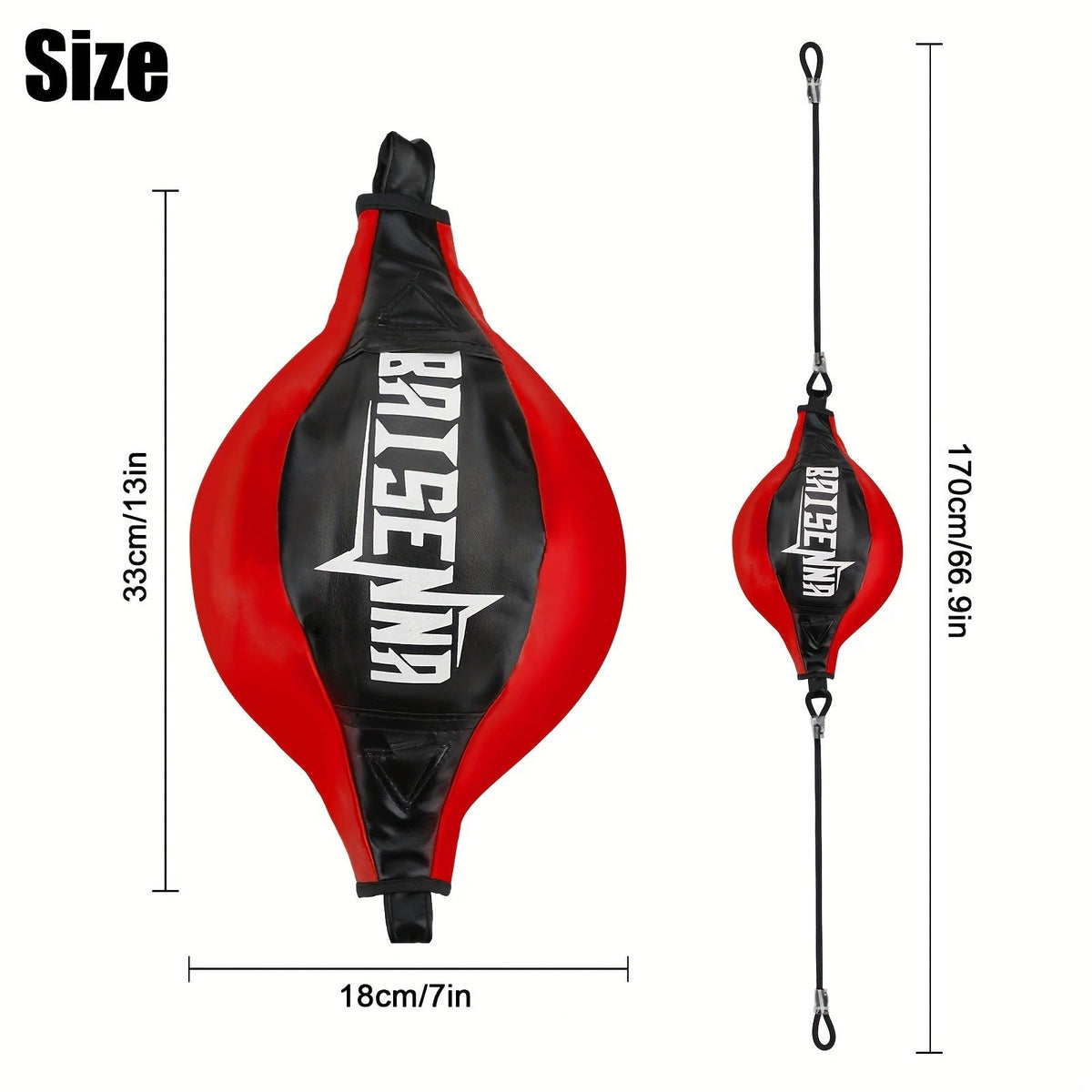 PU Leather Reflex Punching Ball for Home Training, Adjustable Bungee, Carry-along & Hassle-free Install – Boxing Speed Ball - product image 3