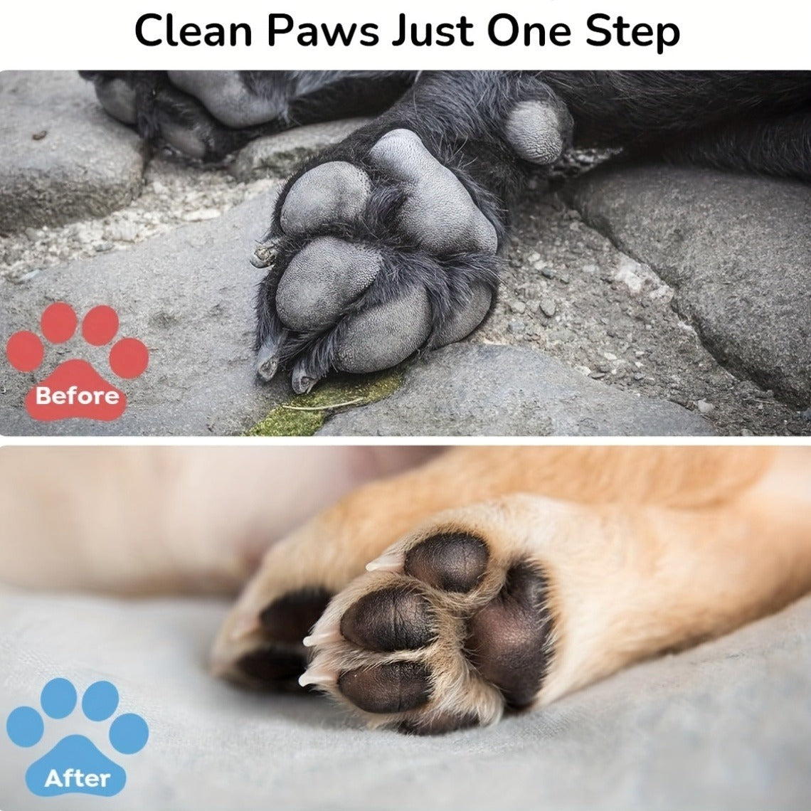 Dog Paw Cleaner No-Rinse with Soft Brush – pH Balanced Paw Wash for Dogs & Cats, 5oz Gentle Grooming Cleanser in Lavender Chamomile, Lemongrass Sage - product image 8