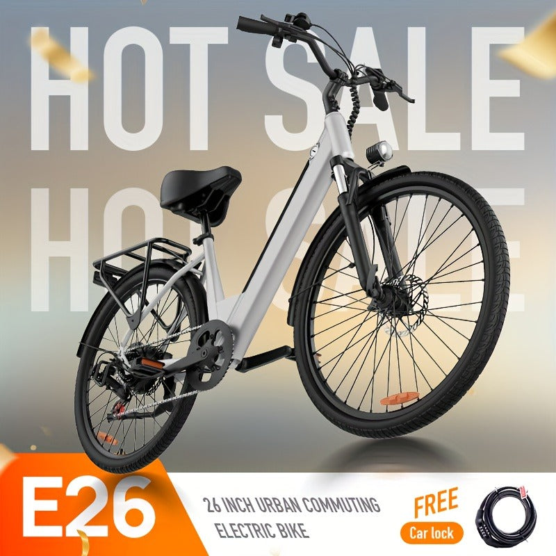 350W Motor, 48V 10.4Ah Battery, 60-Mile Range, Dual Shock Absorbers & LCD Display – Electric Mountain Bike 26" - product image 14