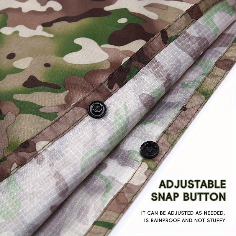 Lightweight Polyester Raincoat for Hiking Camping Mountain Climbing Outdoor Sports, One Size Unisex Emergency Rain Jacket with Smooth Lining | Waterproof Rain - product image 4