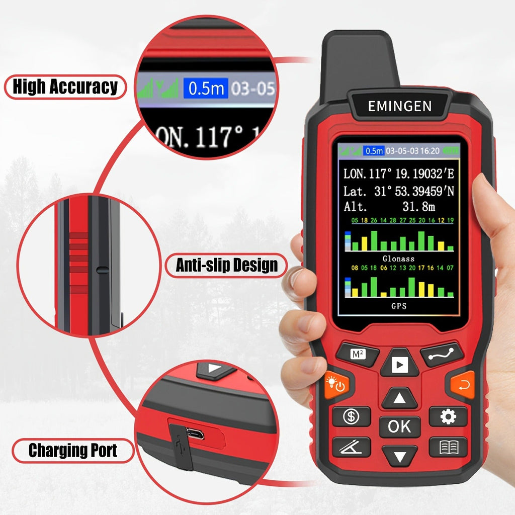 Handheld GPS Land Surveying Equipment | ZL180 | High-Precision 2.4" LCD Area Measuring Tool for Farmland, Forest, Ranch & Mining - product image 3