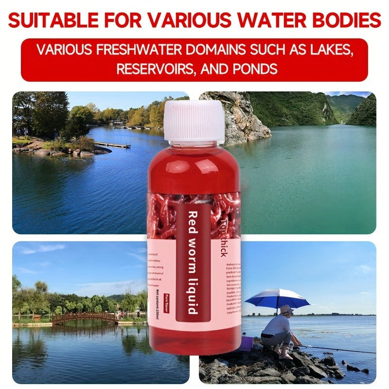 Liquid Fish Bait Red Worm Attractant – 100ml Concentrated Fish Attractant Scent Lure – Powerful Fishing Bait Enhancer for Trout, Carp, Bass, Cod - product image 5