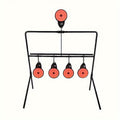 Metal Frame Practice Target for Indoor & Outdoor Training, Airsoft BB Gun Pellet Pistol Archery Slingshot Shooting Range Accessories, Size 22-38 – Shooting - product image 3