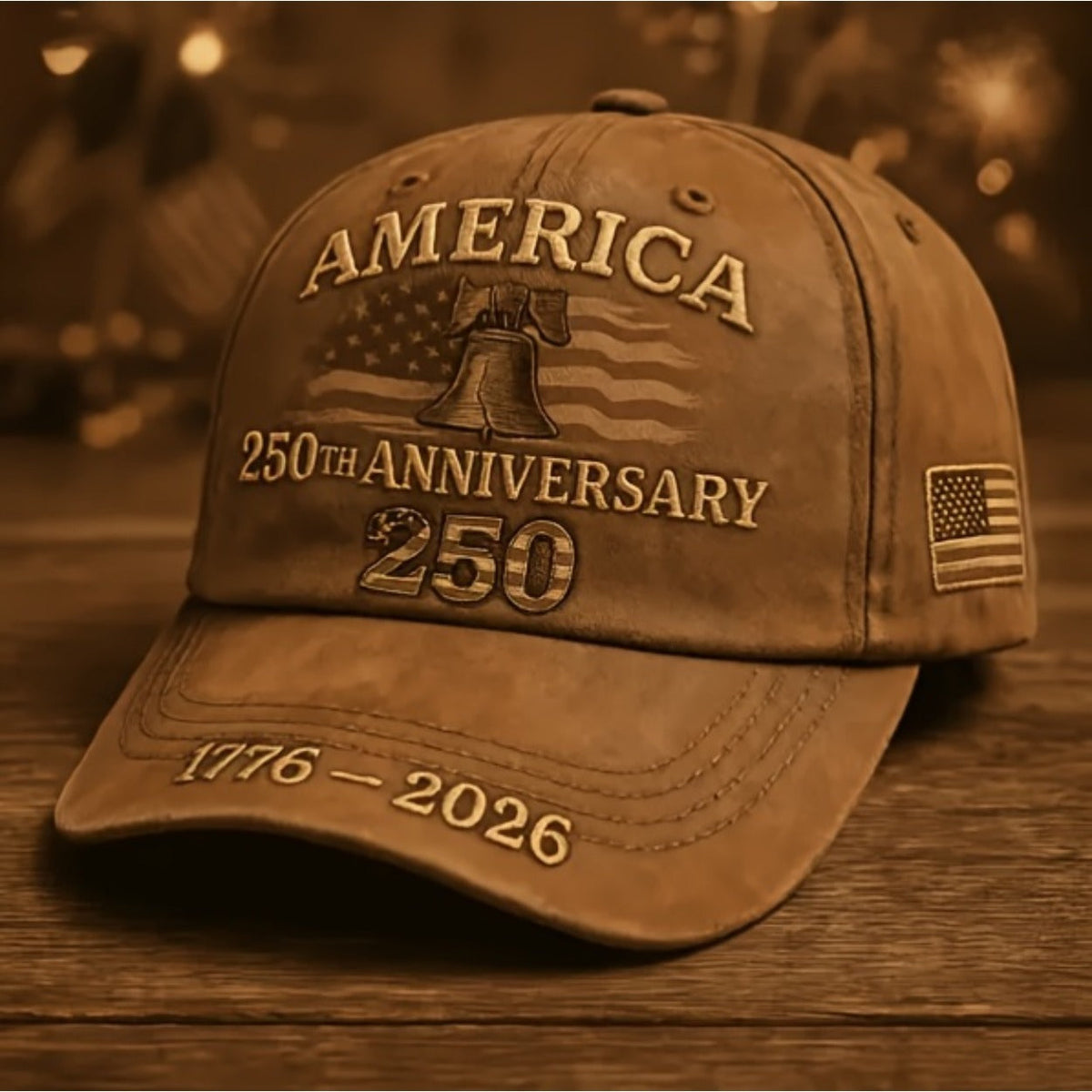 Adjustable Vintage American Flag Hat for Men Women, Unisex Independence Day Gift, History Enthusiast Festive Cap, Single or 3-Piece Set – 250th Anniversary - product image 8