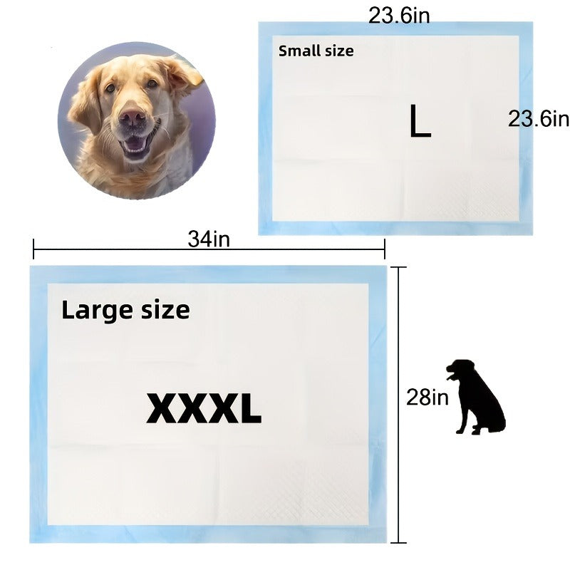 Puppy Pee Pads 100 Count – 6-Layer Super Absorbent Dog Training Pads, Leak-Proof Tear-Resistant Odor Control, 23.6"x23.6" & 34"x28" Large Size, Suitable for - product image 8