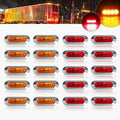Marine LED Navigation Lights Set of 20 – Low Frequency, No Battery Required, Multi-Color Options – Stern Circular Deck & Onboard Boat Lights for Yachts & Boats