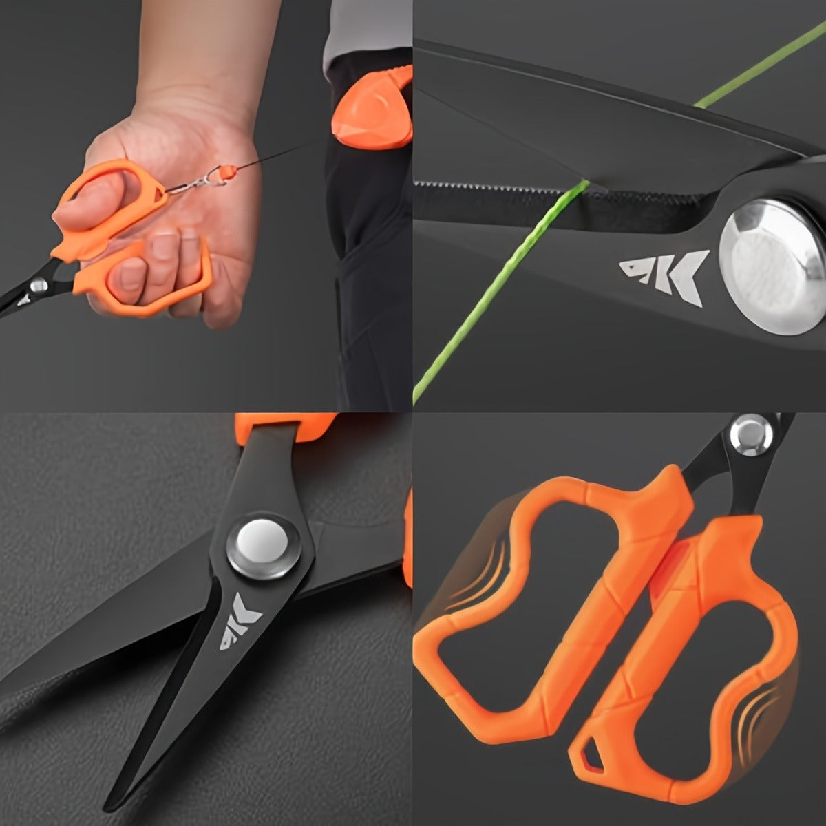 Fishing Tool Kit 6-Piece Corrosion Resistant Pliers Fillet Knife Fish Lip Gripper Braid Scissors Tool Retractor with Lanyard Fishing Gifts for Men for Patio - product image 4